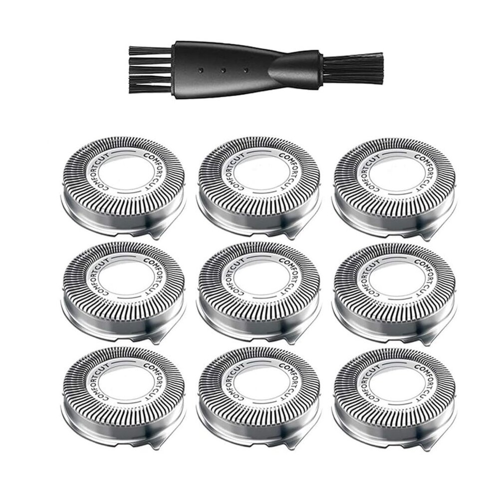 Replacement Heads Philips Norelco Electric Shaver 1000, 2000, 3000, S738, 9-PACK